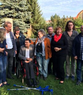 Klausurtagung Selbst Aktiv 12.09.2015 in Stendal nach der Tagung beim Gruppenfoto